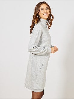 Robe sweat col montant - Kiabi