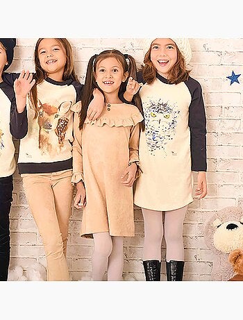 Robe Sweat Coton et Imprimé Chouette THE OWL - La Faute à Voltaire