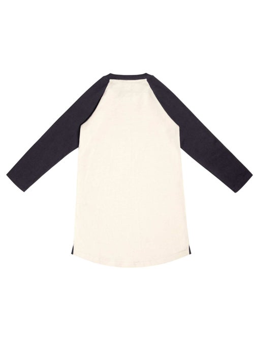 Robe Sweat   Coton  et  Imprimé Chouette  THE OWL - La Faute à Voltaire - Kiabi