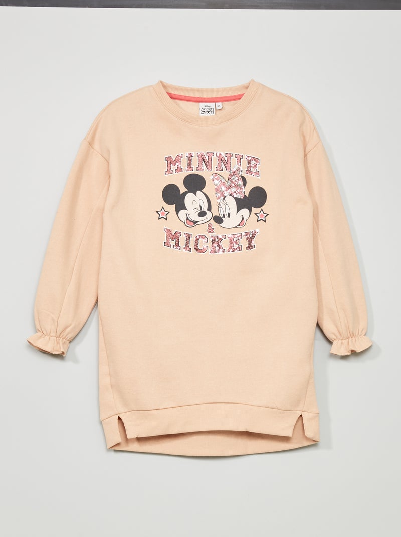 Robe sweat 'Disney' Beige - Kiabi