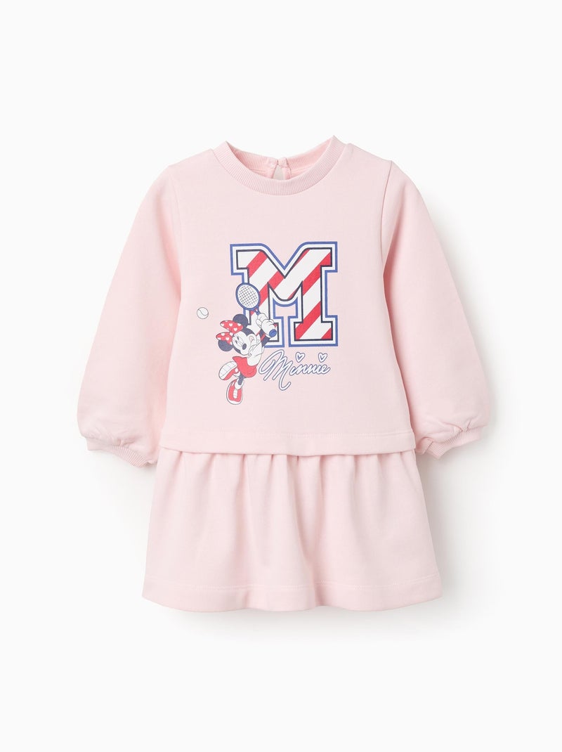 Robe-Sweat en Coton Minnie Rose clair - Kiabi