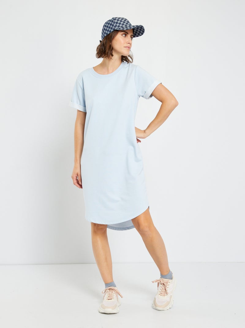 Robe sweat en jersey 'JDY' bleu - Kiabi