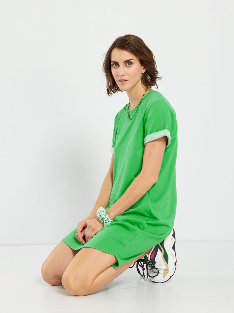Robe sweat en jersey 'JDY' Vert - Kiabi