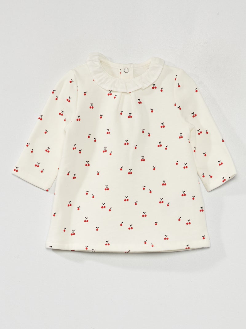 Robe sweat en molleton Blanc - Kiabi