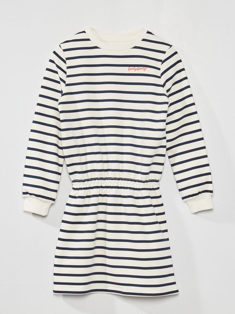 Robe sweat en molleton Blanc - Kiabi