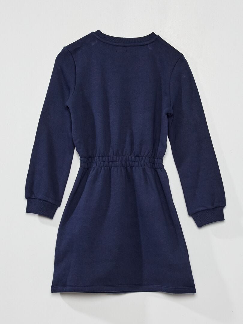 Robe sweat en molleton Bleu - Kiabi