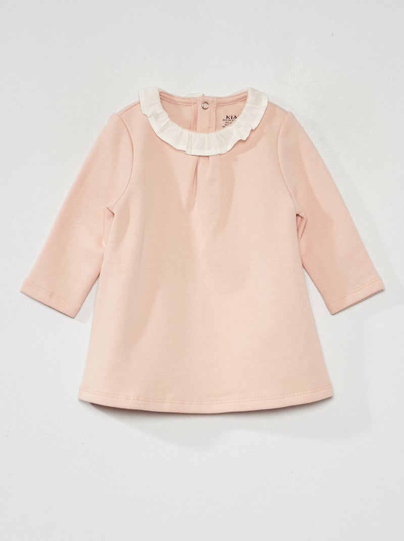 Robe sweat en molleton Rose - Kiabi