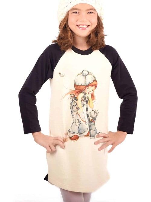 Robe Sweat   et  Dessin Poulbot  BABY - La Faute à Voltaire - Kiabi
