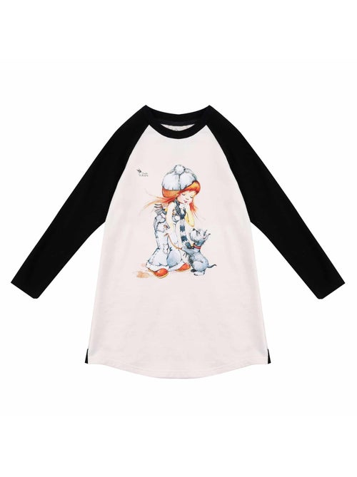 Robe Sweat   et  Dessin Poulbot  BABY - La Faute à Voltaire - Kiabi