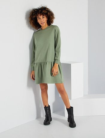 Robe sweat evasée