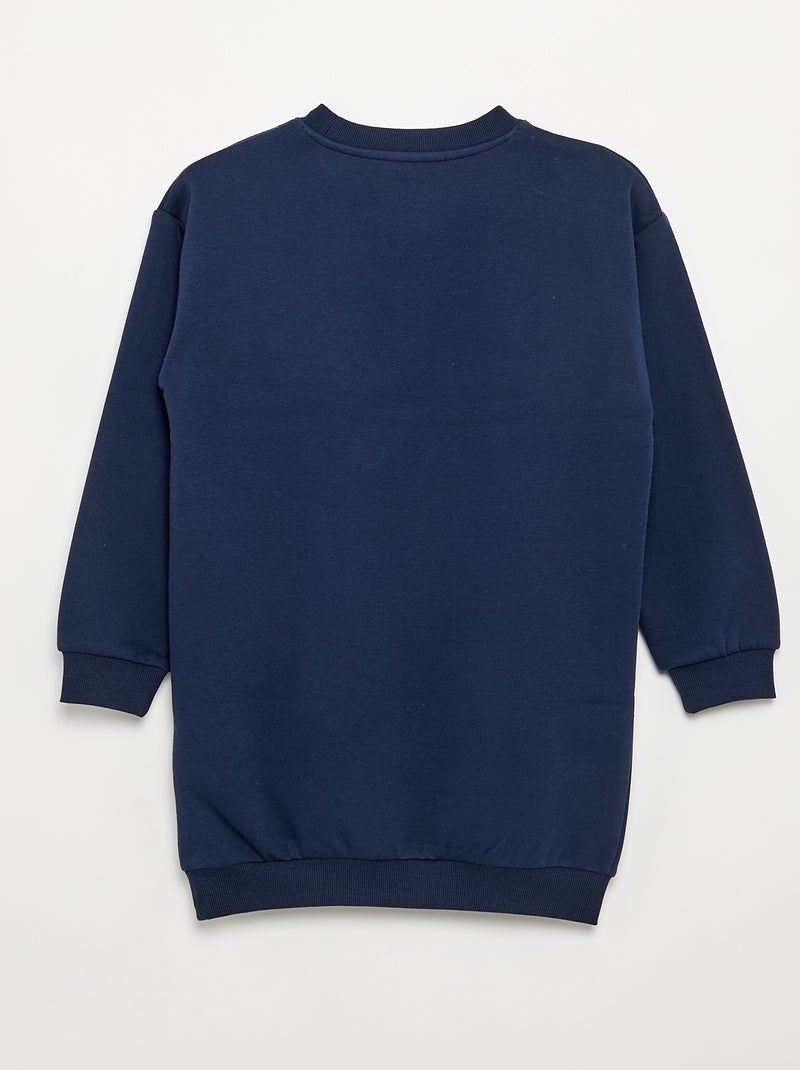 Robe sweat 'Gabby et la maison magique' à manches longues Bleu - Kiabi