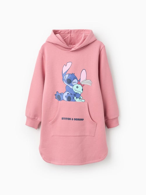 Robe-Sweat Grattée avec Capuche Lilo et Stitch - Kiabi
