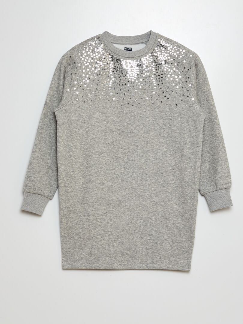 Robe sweat Gris - Kiabi