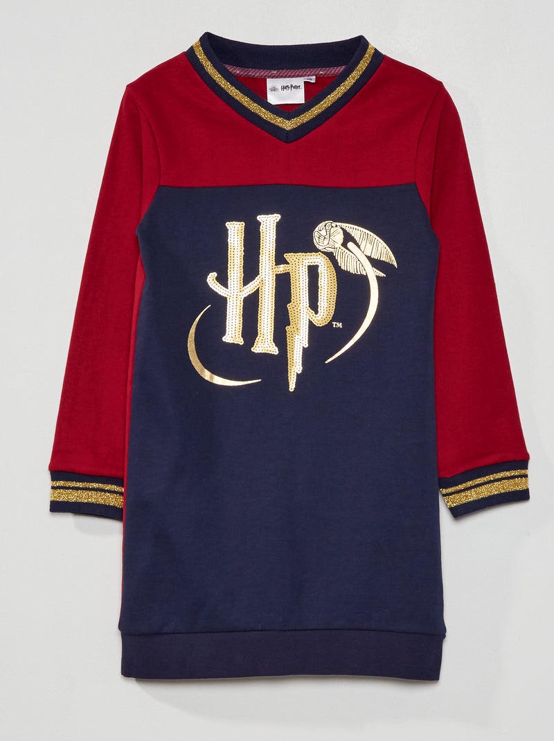 Robe sweat 'Harry Potter' Bleu/bordeaux - Kiabi