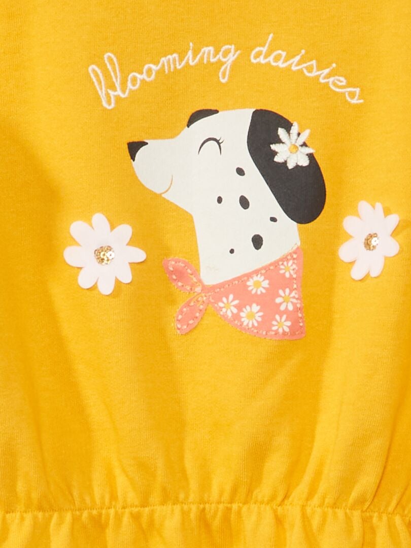 Robe sweat Jaune - Kiabi