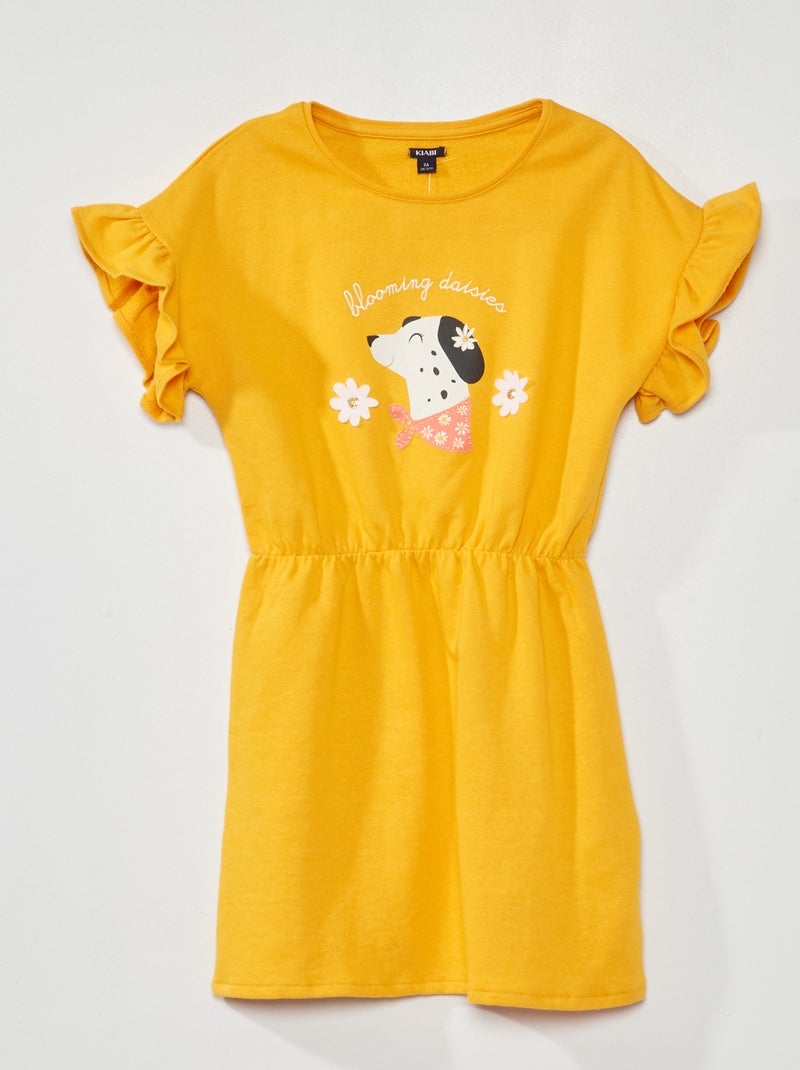 Robe sweat Jaune - Kiabi