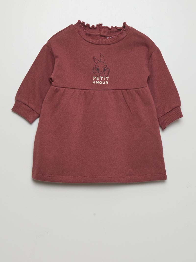 Robe sweat 'Mickey' 'Disney' Violet - Kiabi