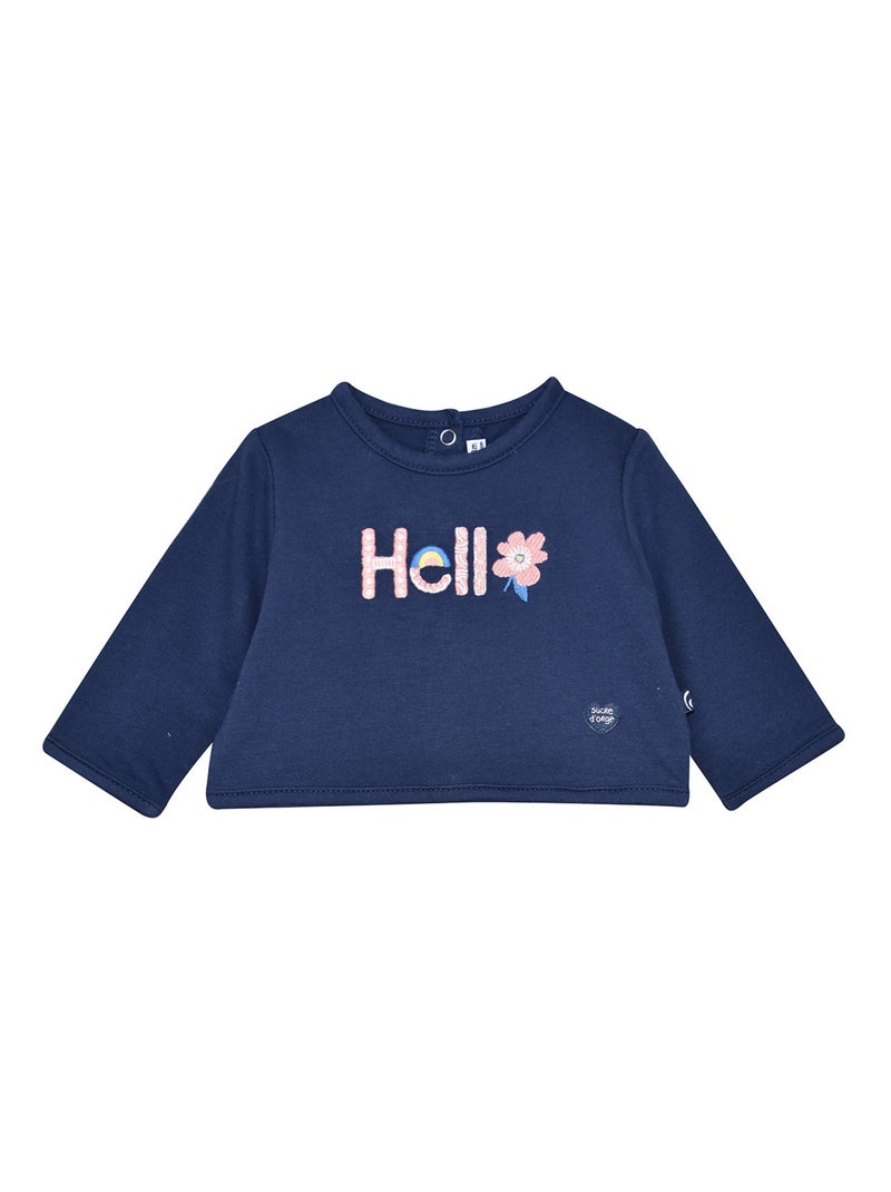 ROBE SWEAT NEVRA MAILLE BEBE Bleu - Kiabi