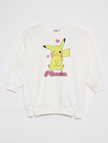 Robe sweat 'Pikachu' 'Pokémon' imprimée