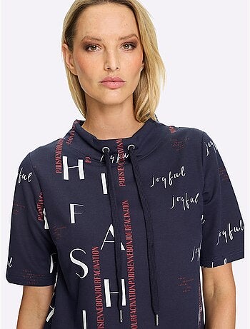 Robe Sweat Ravissant Tissu Imprimé - Taille Standard - helline