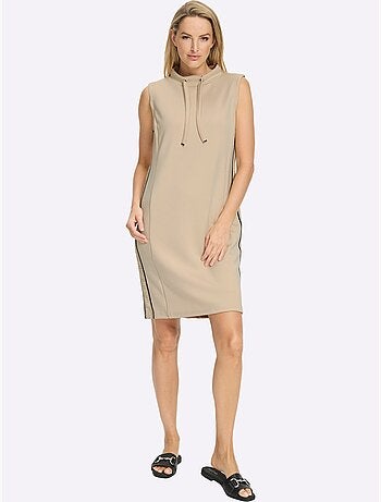 Robe sweat rayures contrastées - taille standard - helline