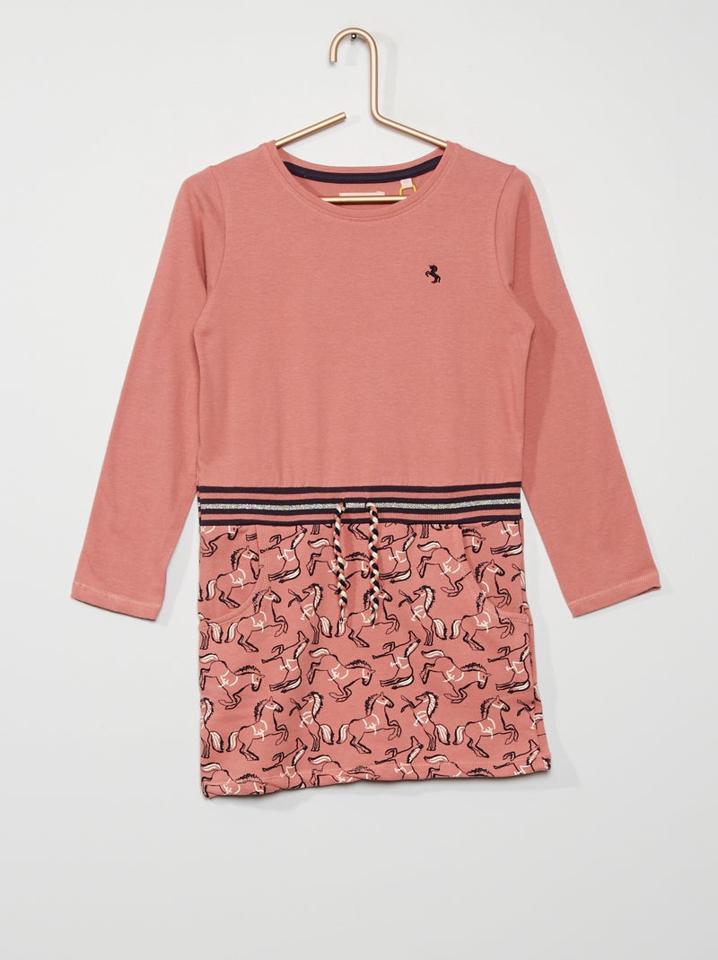 Robe sweat rose - Kiabi