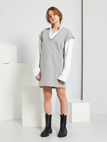 Robe sweat sans manches