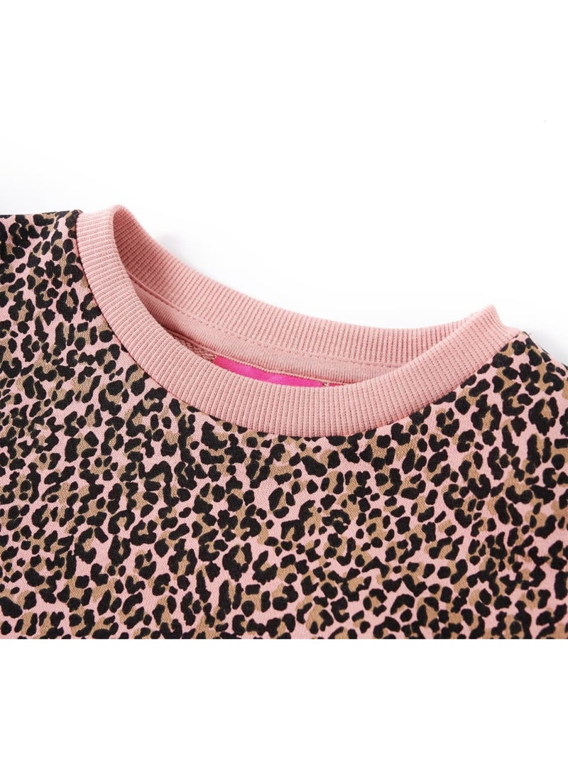 Robe Sweat-shirt Pour Enfants Coton - VidaXL Rose - Kiabi