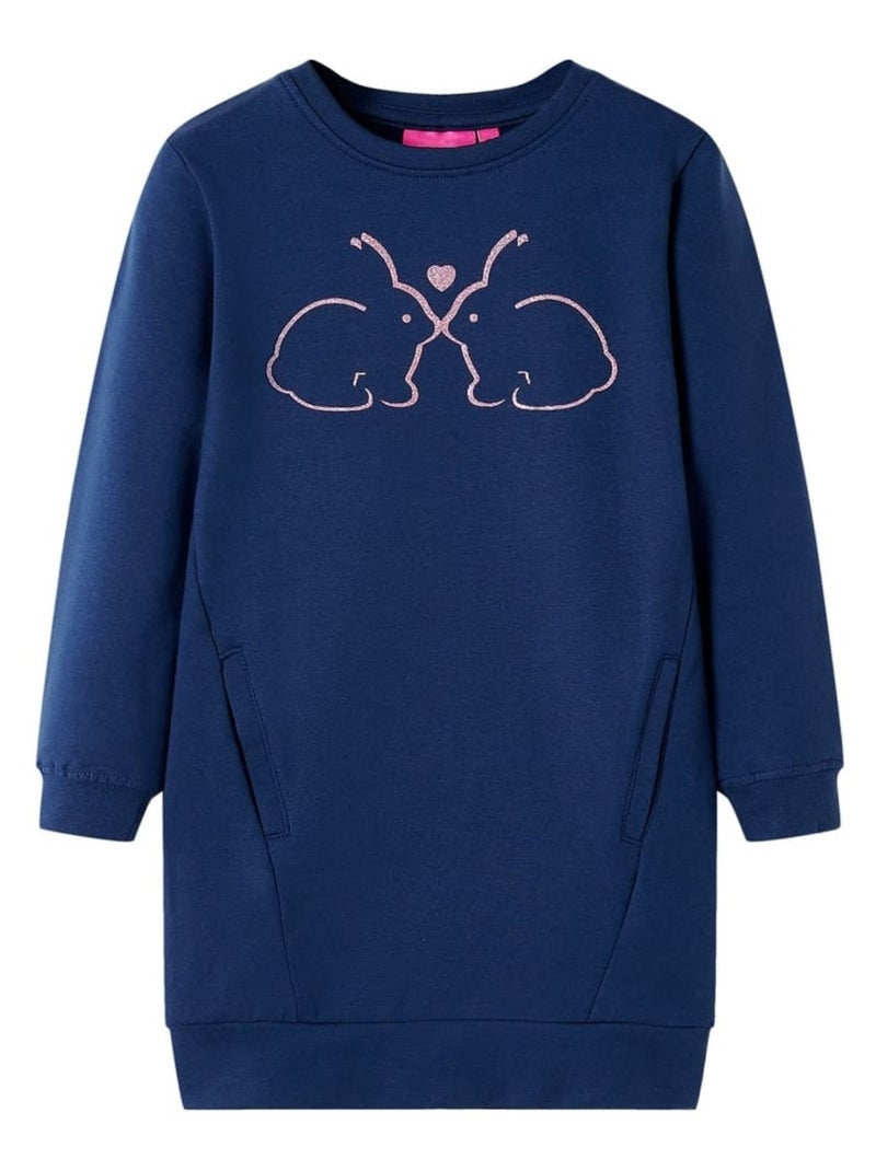 robe sweat-shirt pour enfants vidaXL Bleu - Kiabi