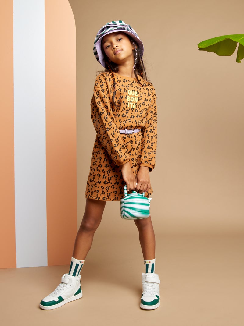 Robe sweat  X Taxi Brousse Marron - Kiabi