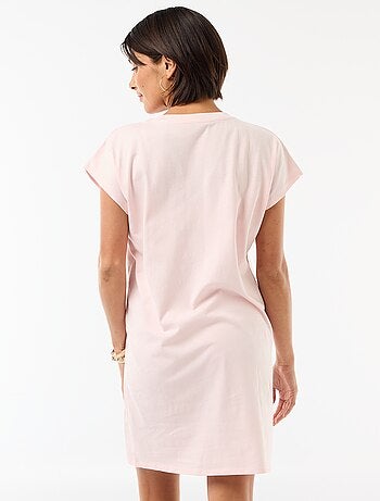 Robe t-shirt à manches courtes