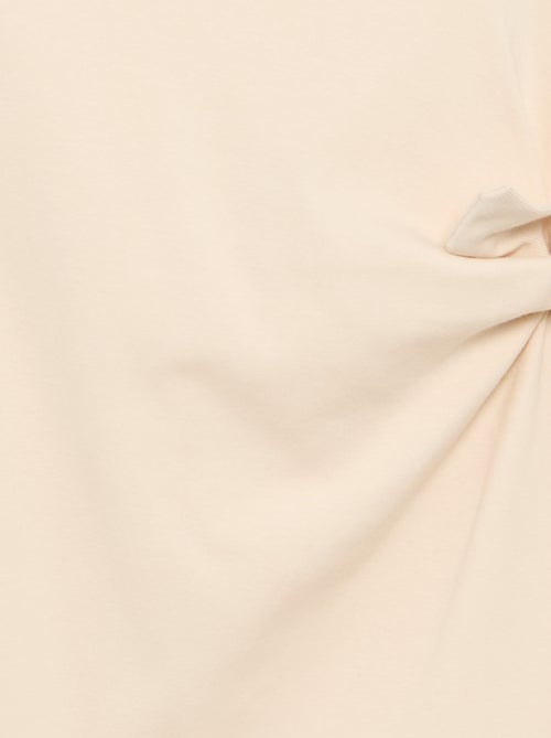 Robe T-shirt avec nœud sur le côté - Kiabi