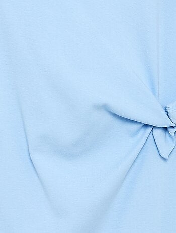 Robe T-shirt avec nœud sur le côté
