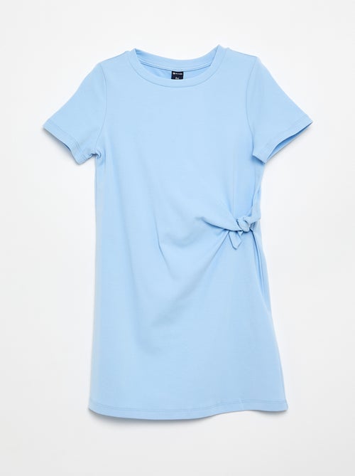 Robe T-shirt avec nœud sur le côté - Kiabi
