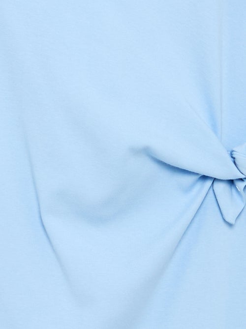 Robe T-shirt avec nœud sur le côté - Kiabi
