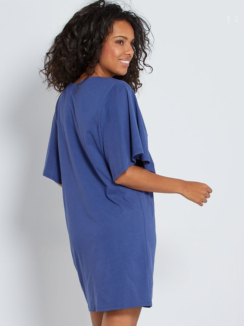 Robe Tshirt bleu cobalt Kiabi 8.00€