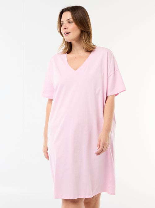 Robe t-shirt courte à manches courtes - Kiabi