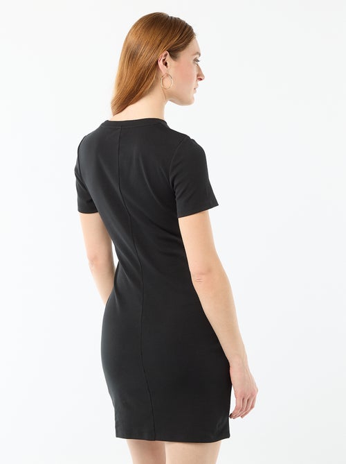 Robe t-shirt courte avec nœud fantaisie - Kiabi