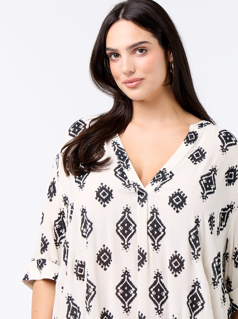 Robe t-shirt courte Beige - Kiabi