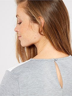 Robe t-shirt esprit sweat - Kiabi