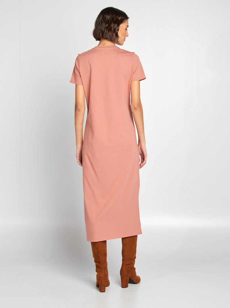 Robe t-shirt longue ROSE - Kiabi