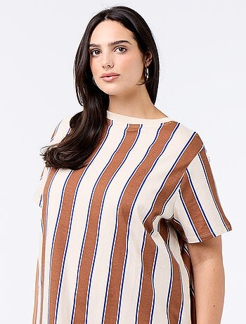 Robe t-shirt longue unie