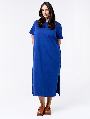 Robe t-shirt longue unie