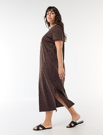 Robe t-shirt longue unie