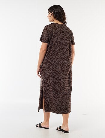 Robe t-shirt longue unie