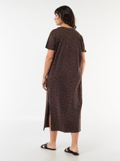 Robe t-shirt longue unie - Kiabi