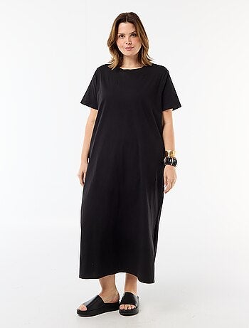 Robe t-shirt longue unie