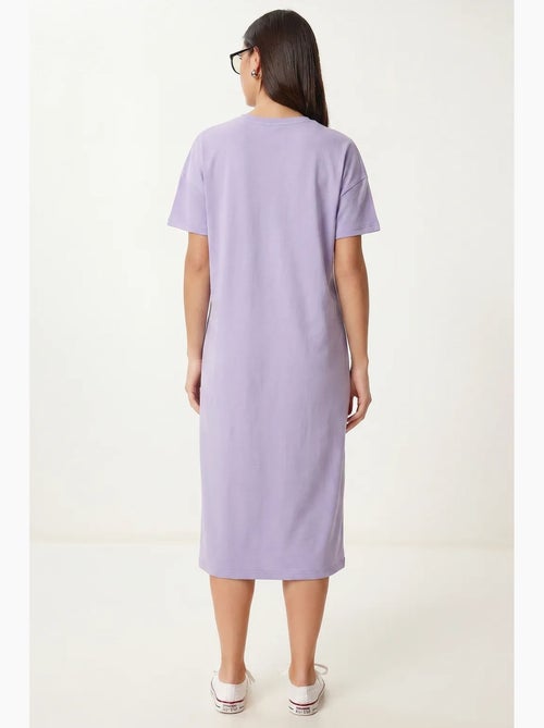Robe t-shirt midi en coton à col rond istanbul - Kiabi Robe t-shirt midi en coton à col rond istanbul - Kiabi