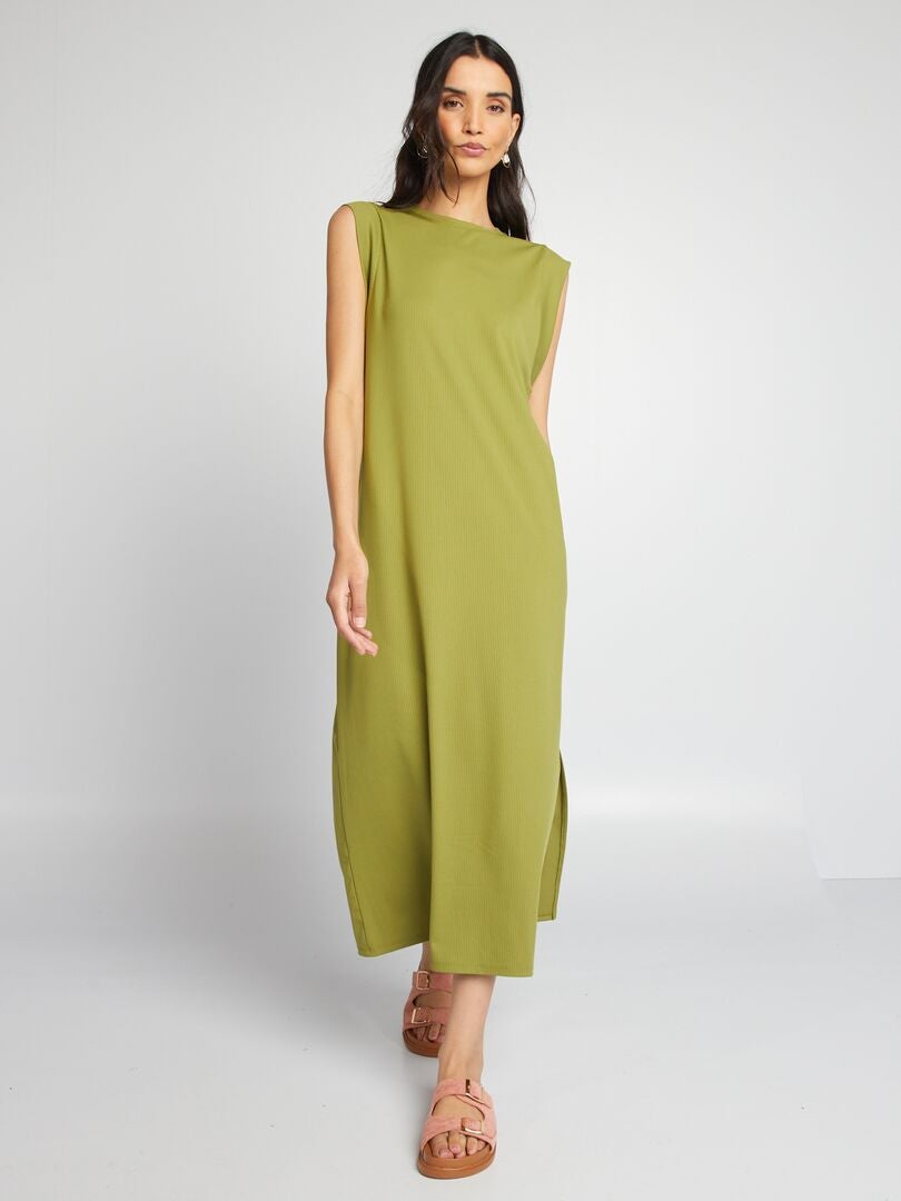 Robe tshirt midi Vert Kiabi 12.00€