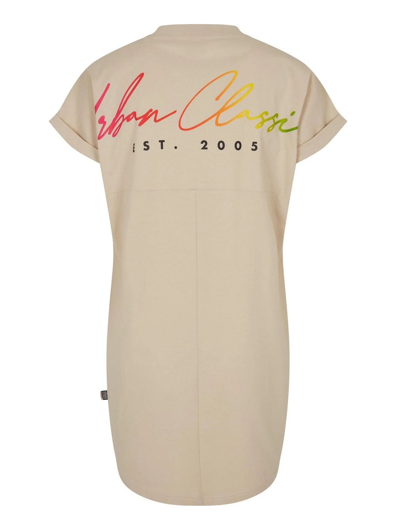 Robe t-shirt motif/style arc-en-ciel - urban classics Blanc nacré - Kiabi